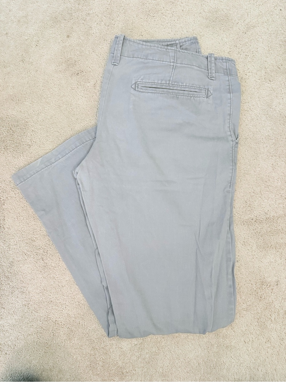 Old Navy Light Gray Men's Chino Straight Leg Pants